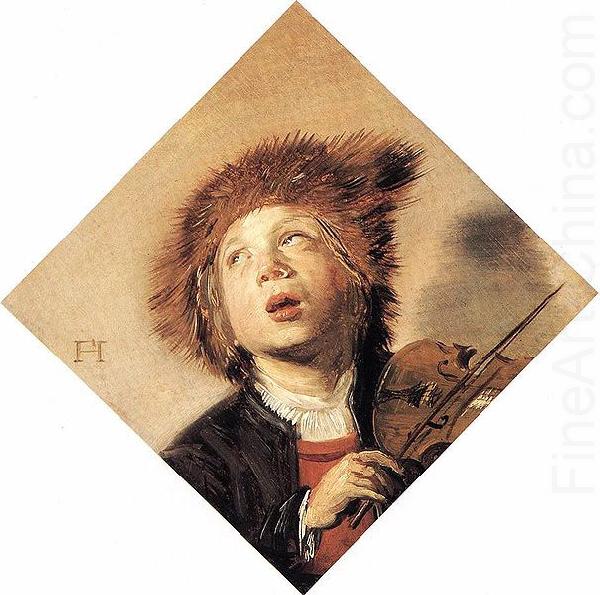 Boy Playing a Violin., Frans Hals